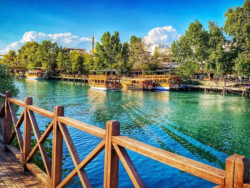 Yacht Tour on Manavgat River from Alanya — Journey to Waterfall and Eastern Bazaar